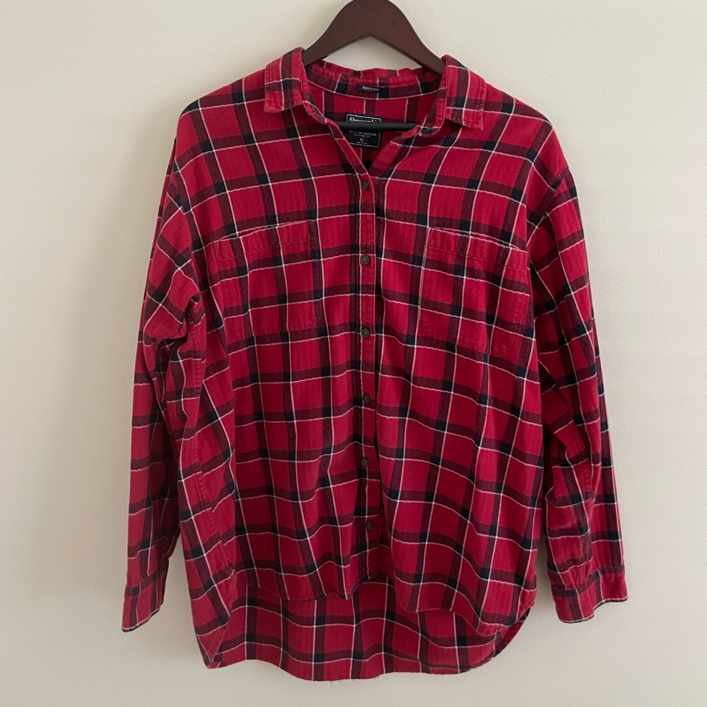 Abercrombie and Fitch Boyfriend Flannel in Size XL